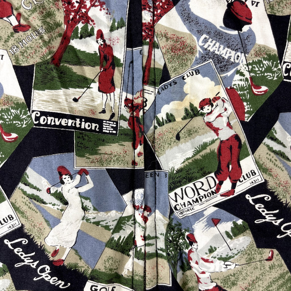 Vintage Tail Golf Bomber Jacket Womens Small Full Zip Allover Print USA Made - Picture 6 of 15